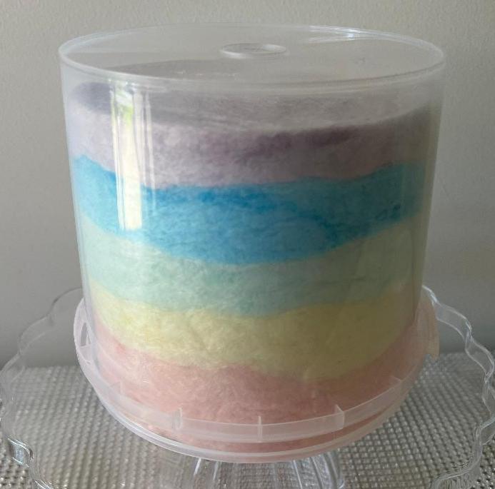 Rainbow Fairy Floss Cake