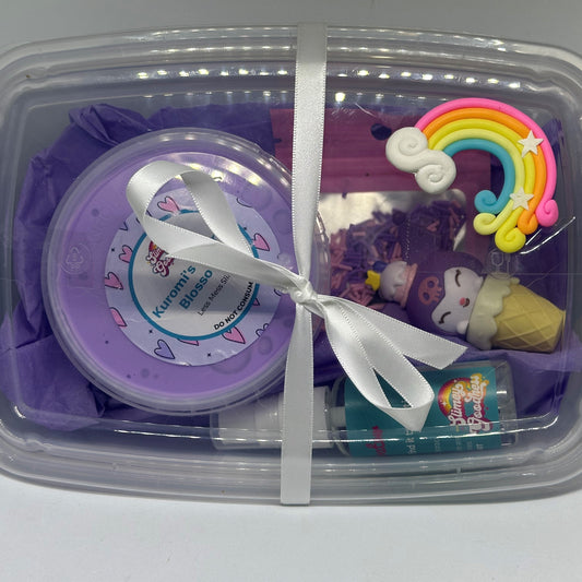 Kit - Kuromi's Cherry Blossoms - Less Mess Slime with Ice Cream Toy