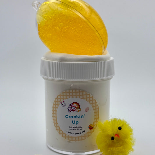 Crackin' Up - Butter and Clear Easter Slime